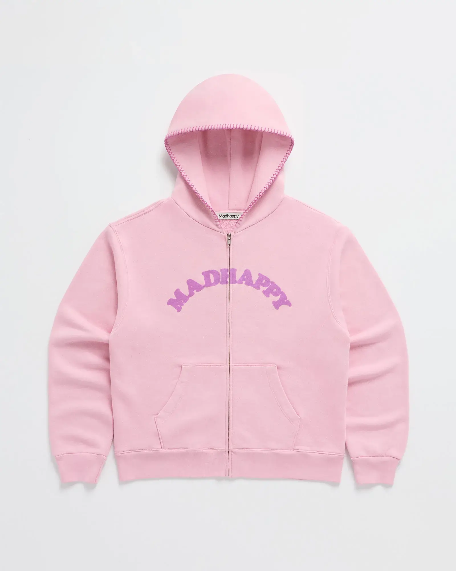 Madhappy Cooper Midweight Zip Up Hoodie Lychee Madhappy Cooper Midweight Zip Up Hoodie Lychee