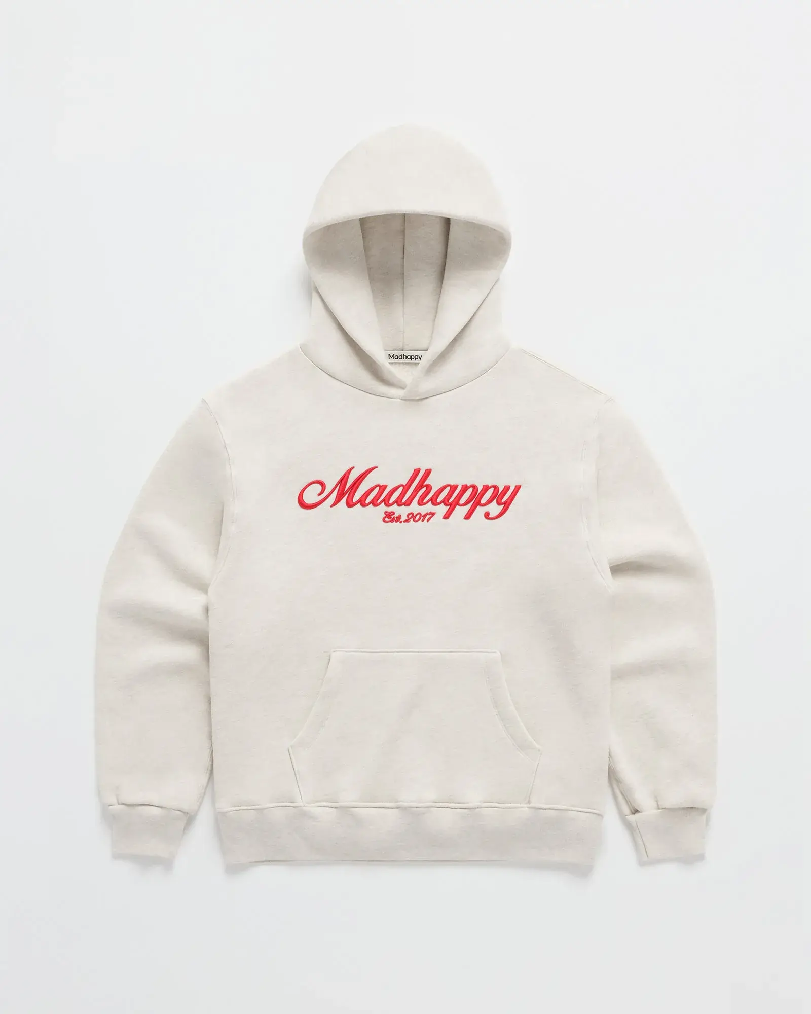 Madhappy Embroidered Signature Hoodie Oatmeal Madhappy Embroidered Signature Hoodie Oatmeal