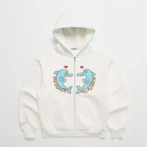 Madhappy & Friends Dolphin Fleece Zip Up Classic Hoodie