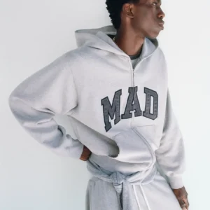 Madhappy & Gap Mad Full Zip Grey Hoodie